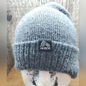 RBX Gray Knit Cuffed Winter Beanie Hat One Size Unisex